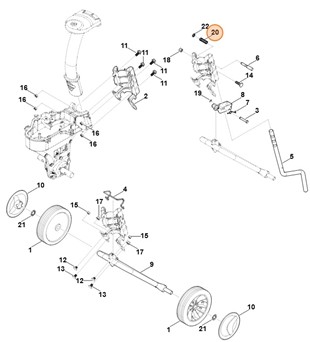 Sprężyna dociskowa 10,5x13x40, Stihl 96910032607