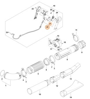 Zestaw elementów obsługowych, Stihl BA030073800