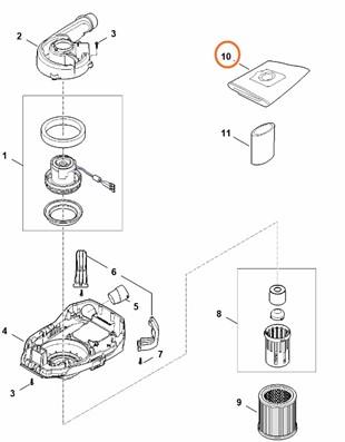 Worek filtrujący, Stihl SA045009000