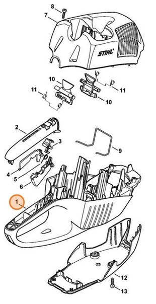 Korpus rękojeści, Stihl 48517911002