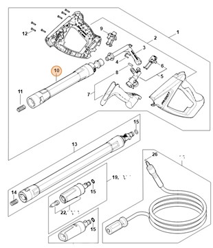 Rura natryskowa, Stihl 49305001102