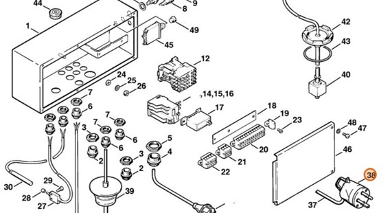 Wtyczka prądu trójfazowego, Stihl 47164340610