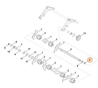 Podkładka zabezpieczająca 15, Stihl 94606241500
