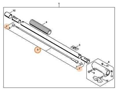 Wałek napędowy, Stihl 00007103201
