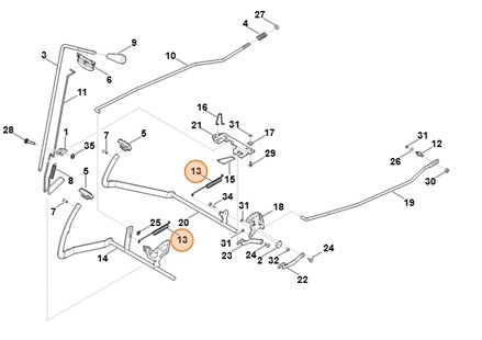 Sprężyna naciągowa, Stihl 61657035110