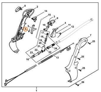 Sprężyna ramieniowa, Stihl 42441824502