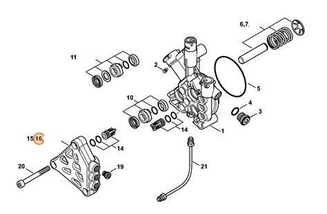 Blok zaworowy, Stihl 47437011201