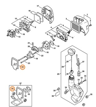 Uszczelka, Stihl 41401290906