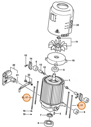 Śruba z łbem sześciokątnym M, Stihl 47886082101