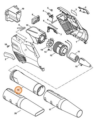 Rura dmuchawy, Stihl 45237015400