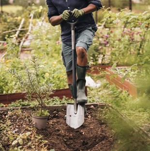 Szpadel ostry ERGO szary, Fiskars 1067511