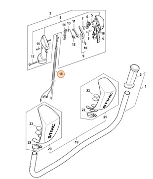 Linka gazu, Stihl 41471801112