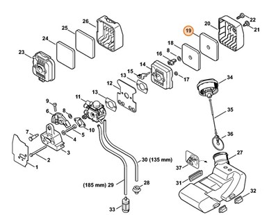 Filtr wstępnego oczyszczania, Stihl 41371241501