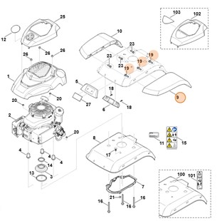Listwa ochronna lewa, Stihl 62428200200