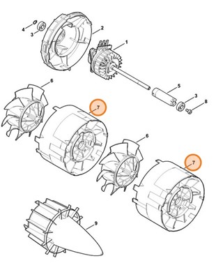 Prostownik strumienia powietrza, Stihl 48537610200