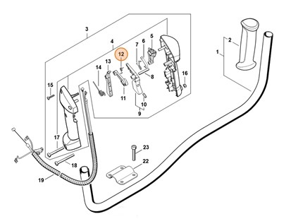 Sprężyna ramieniowa, Stihl 41281824501