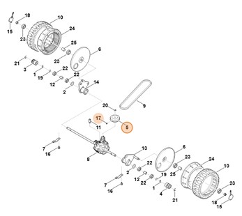 Koło paska klinowego, Stihl 63757002501