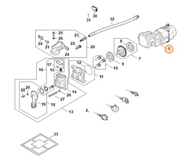 Silnik elektryczny 220-230V V/50/60 Hz, Stihl RE026000216
