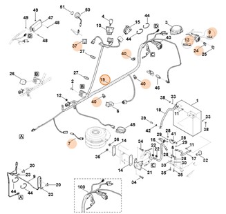 Wiązka przewodów, Stihl 61654403022