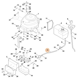 Giętki przewód paliwowy, Stihl 61703502730