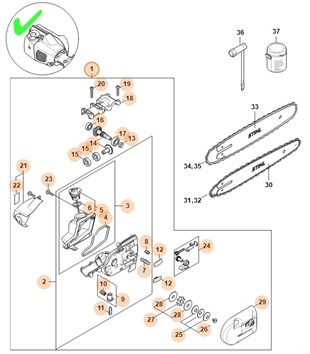 Przekładnia, Stihl 41826400154