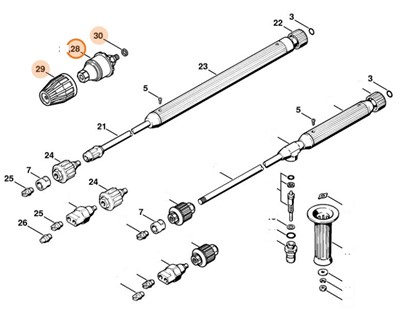Dysza rotacyjna 070, Stihl 49005001652
