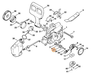 Zębnik napędowy, Stihl 12076420400