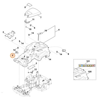 Uchwyt (nasadka prawa), Stihl 63017036905