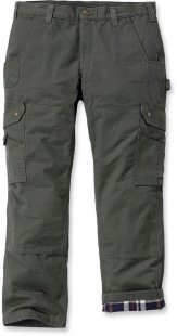 Spodnie Ripstop Cargo Work Flannel Lined