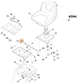 Podkładka zabezpieczająca SL-10, Stihl 94606208030