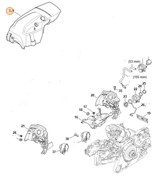 Pokrywa, Stihl 11410801634