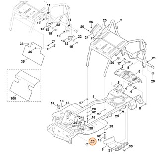 Tulejka łożyska, Stihl 61701623700