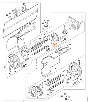 Kołnierz - prawa strona, Stihl 46017118900