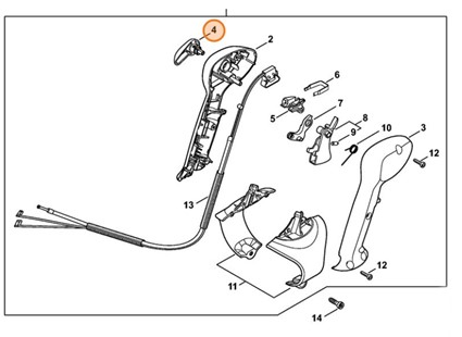 Dźwignia nastawcza, Stihl 42411822901