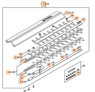 Urządzenie tnące 500 mm / 20", Stihl 42267105932