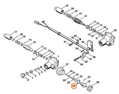 Okrągły pierścień uszczelniający 21x1,5, Stihl 96459457663
