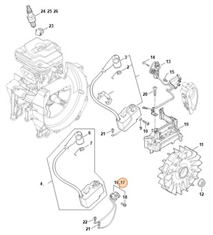 Wiązka kabli, Stihl 41474403003