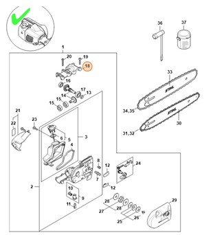 Pokrywa przekładni, Stihl 41826410400