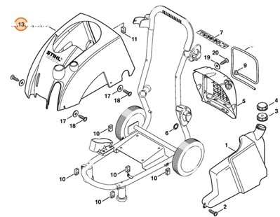 Pokrywa RE 361 K PLUS, Stihl 47477062101