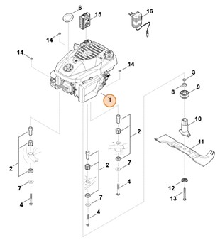 Spalinowy silnik benzynowy EVC 300.0 E (EVC300-0002), Stihl 63400111855