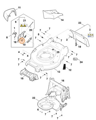 Sprężyna ramieniowa, Stihl WA417034900