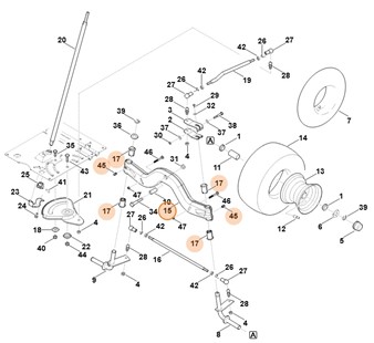 Oś, Stihl 61657002408