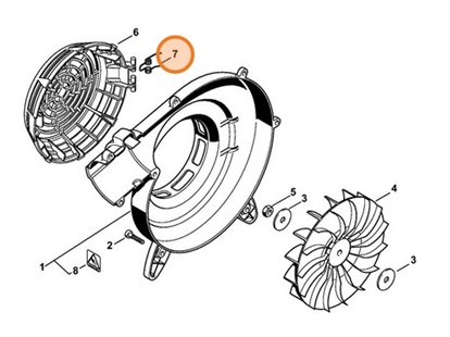 Sprężyna ramieniowa, Stihl 00009980807