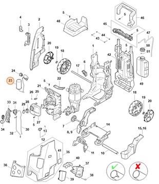 Kondensator, Stihl RE016051003