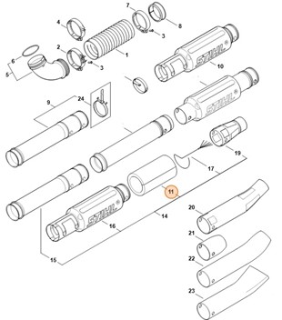 Wkładka tłumiąca, Stihl 42827063221