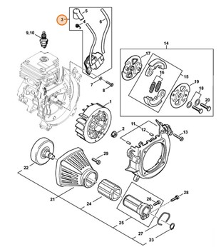 Moduł zapłonowy, Stihl 41514001310
