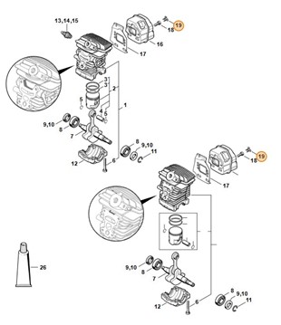 Zatyczka, Stihl 11351459002