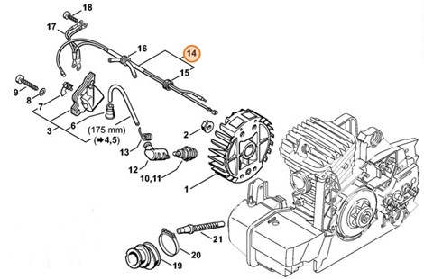 Wiązka kabli, Stihl 11274403001