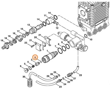 Okrągły pierścień uszczelniający 6x3, Stihl 96459457463
