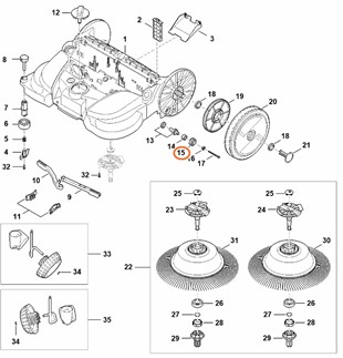 Koło zębate, Stihl 48607321805